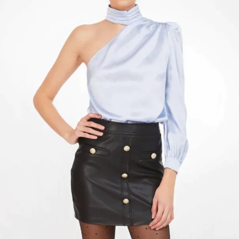 revolve rosario blouse in opal blue